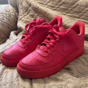 Nike Air Force 1 Red Mens size 12